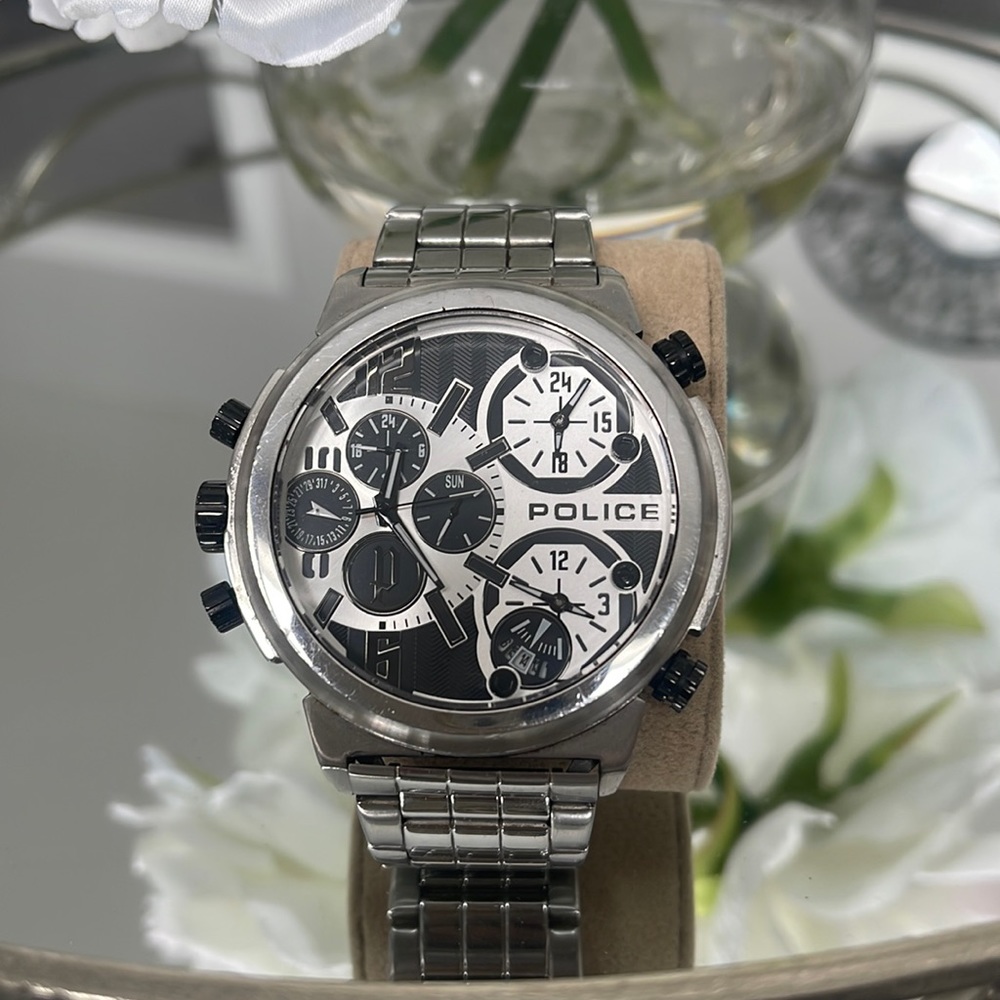 Mens Stainless Steel Police watch